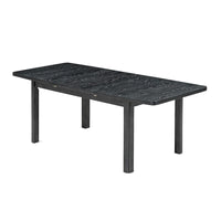 Ensemble de table à manger en bois 7 pièces avec table extensible & 6 chaises