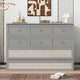 Lit escamotable taille Full gris avec rangement polyvalent et grands tiroirs