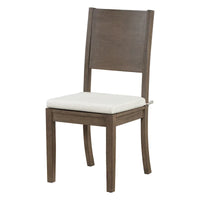Ensemble de table à manger 6 pièces de style moderne avec 4 chaises à coussins amovibles, étagère de rangement et banc