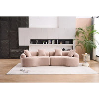 Canapé classique 110 en mousse 4 places avec 4 oreillers pour appartement