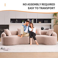 Canapé classique 110 en mousse 4 places avec 4 oreillers pour appartement