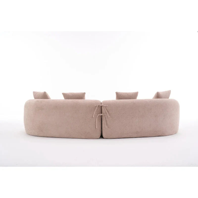 Canapé classique 110 en mousse 4 places avec 4 oreillers pour appartement