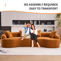 Canapé classique 110 en mousse 4 places avec 4 oreillers pour appartement