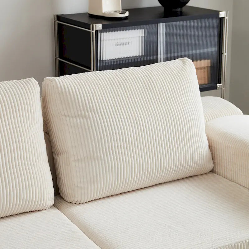 Canapé-lit modulaire 108 en mousse avec mousse à mémoire de forme et base à ressorts