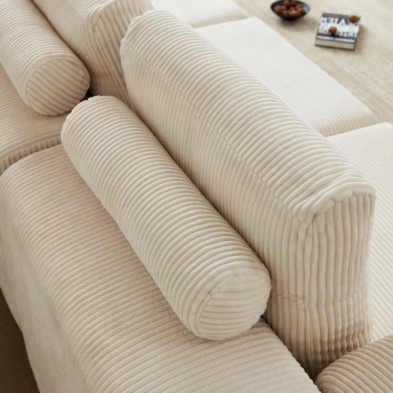 Canapé-lit modulaire 108 en mousse avec mousse à mémoire de forme et base à ressorts