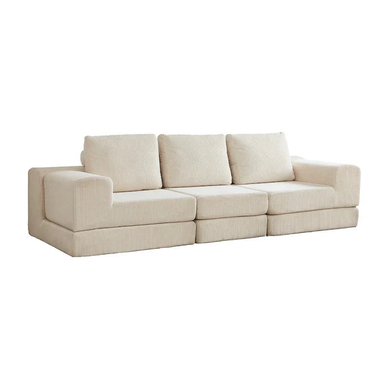Canapé-lit modulaire 108 en mousse avec mousse à mémoire de forme et base à ressorts