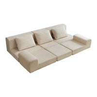 Canapé-lit modulaire 108 en mousse avec mousse à mémoire de forme et base à ressorts