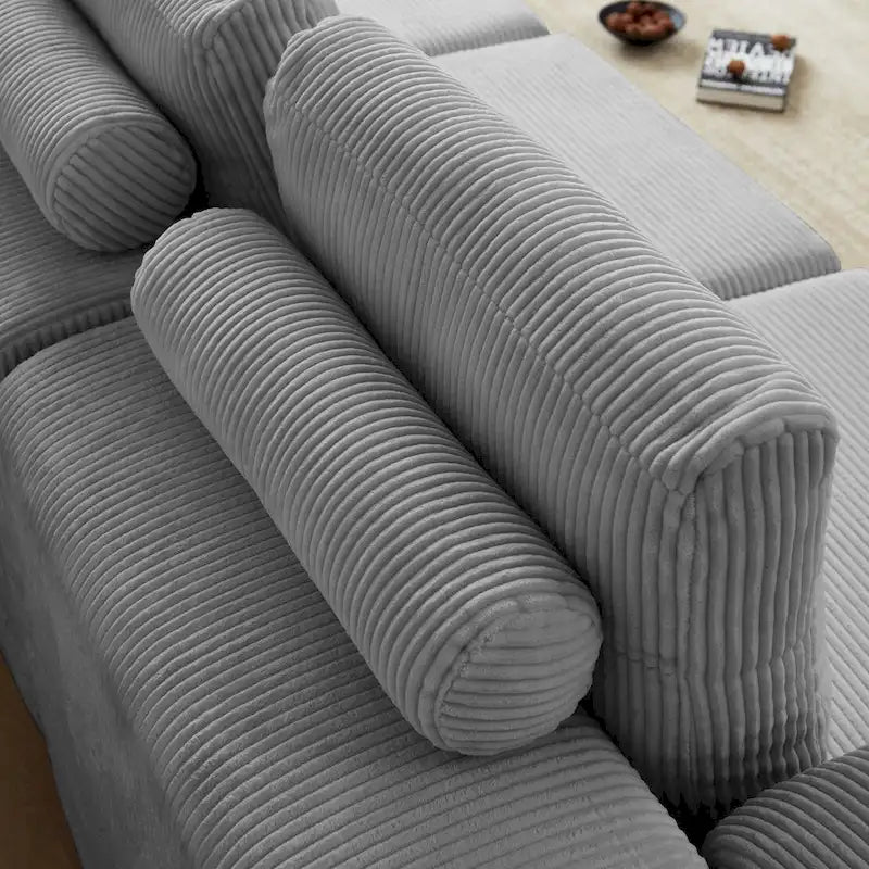 Canapé-lit modulaire 108 en mousse avec mousse à mémoire de forme et base à ressorts