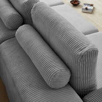 Canapé-lit modulaire 108 en mousse avec mousse à mémoire de forme et base à ressorts