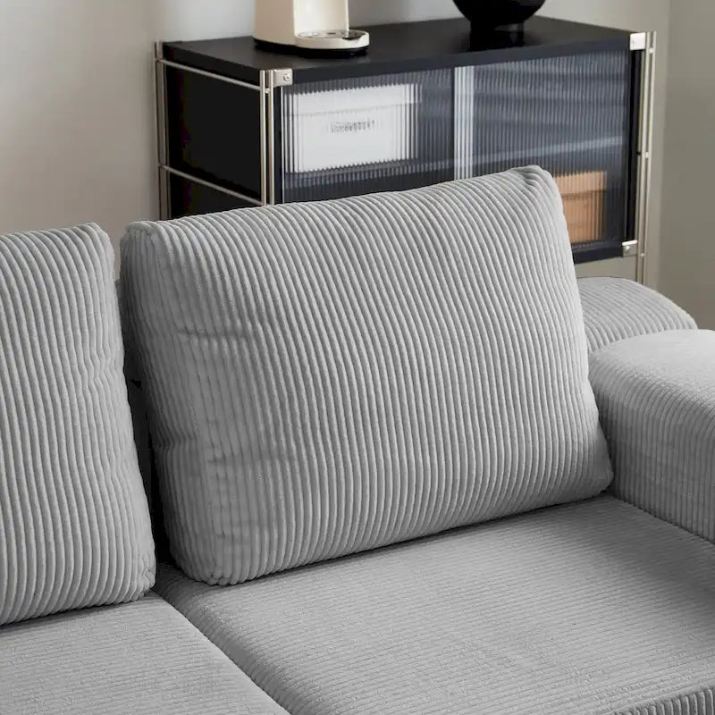 Canapé-lit modulaire 108 en mousse avec mousse à mémoire de forme et base à ressorts