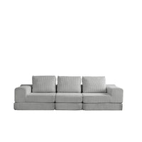Canapé-lit modulaire 108 en mousse avec mousse à mémoire de forme et base à ressorts