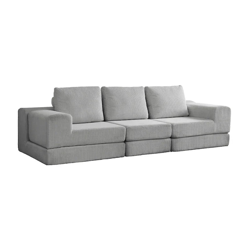 Canapé-lit modulaire 108 en mousse avec mousse à mémoire de forme et base à ressorts