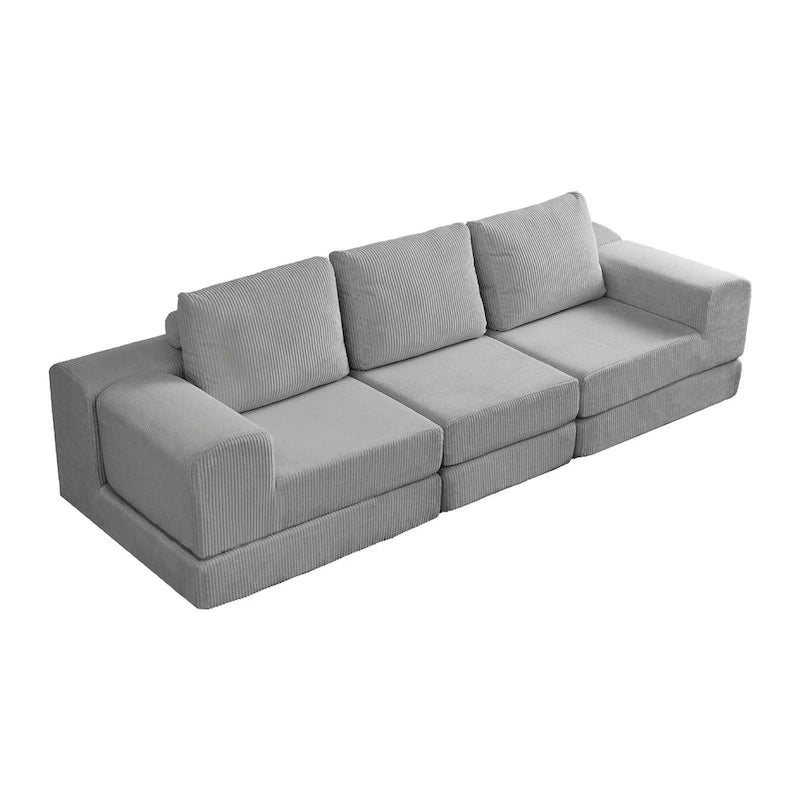 Canapé-lit modulaire 108 en mousse avec mousse à mémoire de forme et base à ressorts
