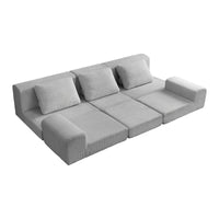 Canapé-lit modulaire 108 en mousse avec mousse à mémoire de forme et base à ressorts