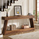 Console à 2 niveaux style ferme pour entrée, salon, couloir, vestibule - 70.87 P x 11.81 L x 31.5 H