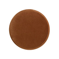 Pouf rond capitonné Edward 17,5 avec franges dorées