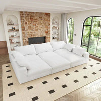 Canapé Nuage Modulable Grande Taille Canapé-Lit en Duvet pour Salon