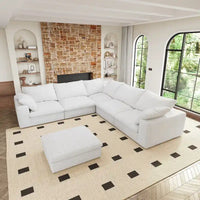 Canapé Nuage Modulable Grande Taille Canapé-Lit en Duvet pour Salon