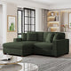 Ensemble Canapé Sectionnel Modulable Moderne Surdimensionné avec Coussins