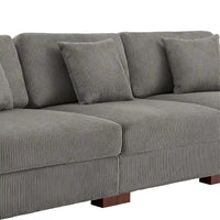 Ensemble Canapé Sectionnel Modulable Moderne Surdimensionné avec Coussins