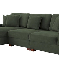 Ensemble Canapé Sectionnel Modulable Moderne Surdimensionné avec Coussins