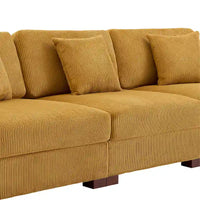 Ensemble Canapé Sectionnel Modulable Moderne Surdimensionné avec Coussins