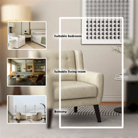 Fauteuil de salon en cuir PU avec accoudoirs