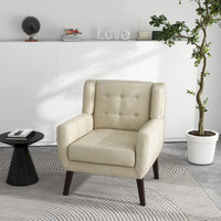 Fauteuil de salon en cuir PU avec accoudoirs