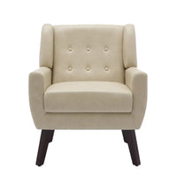 Fauteuil de salon en cuir PU avec accoudoirs