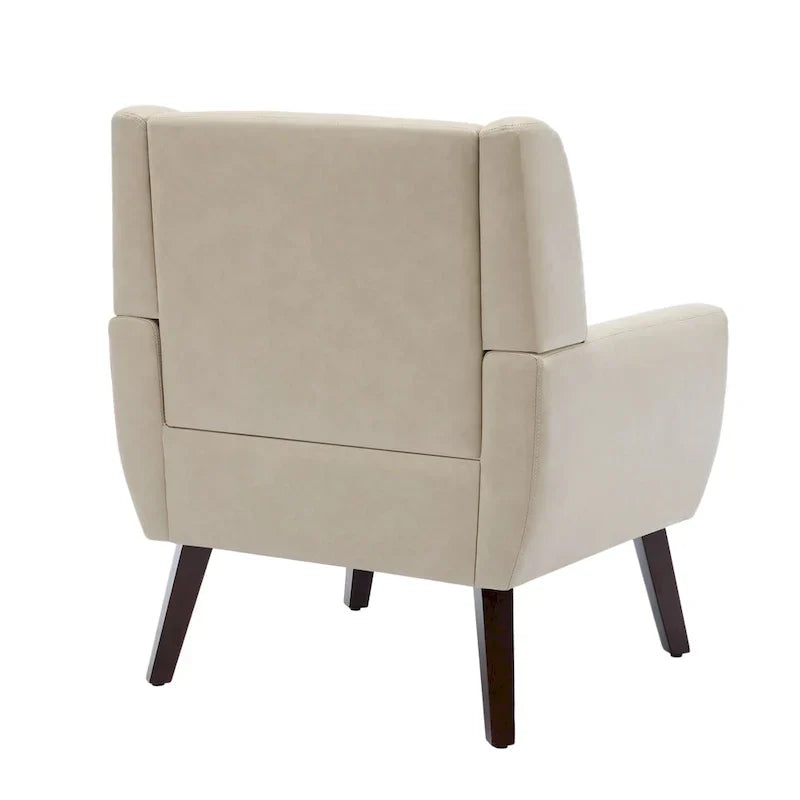 Fauteuil de salon en cuir PU avec accoudoirs