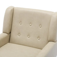 Fauteuil de salon en cuir PU avec accoudoirs