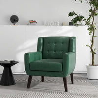 Fauteuil de salon en cuir PU avec accoudoirs
