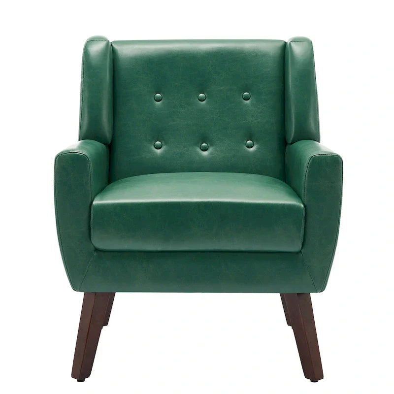 Fauteuil de salon en cuir PU avec accoudoirs