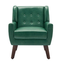 Fauteuil de salon en cuir PU avec accoudoirs