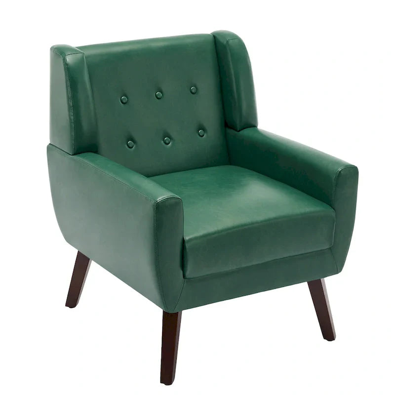 Fauteuil de salon en cuir PU avec accoudoirs