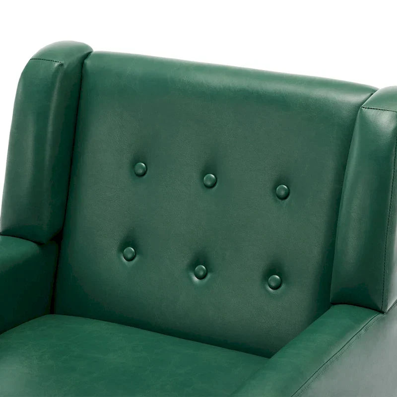 Fauteuil de salon en cuir PU avec accoudoirs