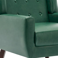 Fauteuil de salon en cuir PU avec accoudoirs
