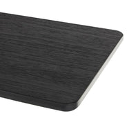 Console en bois avec base à piédestal ovale sculptée - Noir - Roche River Decor