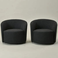Fauteuil pivotant rembourré KINWELL de 86 cm de large (lot de 2)
