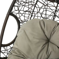 Fauteuil suspendu d'extérieur en osier imperméable avec coussins, siège hamac – Capacité de 136 kg