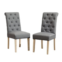 Ensemble de salle à manger 5 pièces, ensemble de meubles de cuisine en bois, table ronde avec piètement central en croix et 4 chaises capitonnées