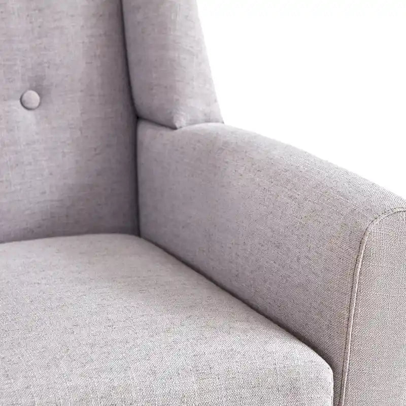 Lot de 2 fauteuils d'appoint modernes capitonnés HUIMO