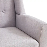 Lot de 2 fauteuils d'appoint modernes capitonnés HUIMO