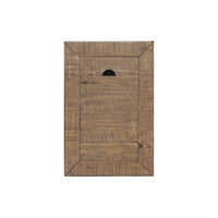 Table d'appoint de chevet Monterey en bois massif avec prises de courant cachées