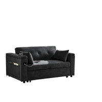 Canapé convertible 54 pouces avec lit gigogne, double assise, fonction relax