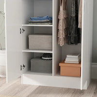 Armoires-penderies 2 portes autoportantes pour chambre avec tringle de suspension