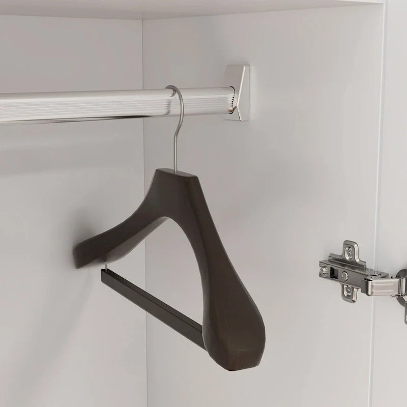 Armoires-penderies 2 portes autoportantes pour chambre avec tringle de suspension