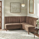Ensemble de banquette rembourrée 3 pièces Lifestorey Kerrington à dossier capitonné