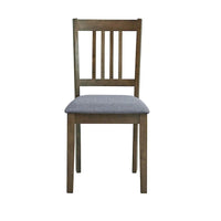 Ensemble Table et Chaises de Salle à Manger Carrée en Bois, Table à Manger Décontractée avec 4 Chaises de Salle à Manger Rembourrées pour Coin Repas de Cuisine