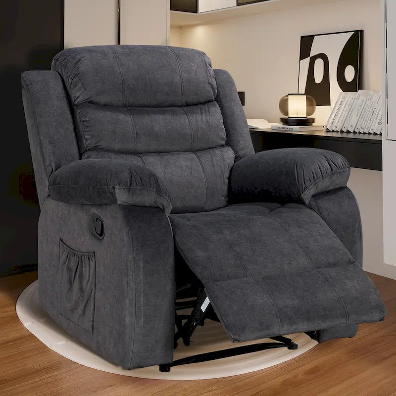 Fauteuil Inclinable Moelleux avec Fonction Massage et Chaleur